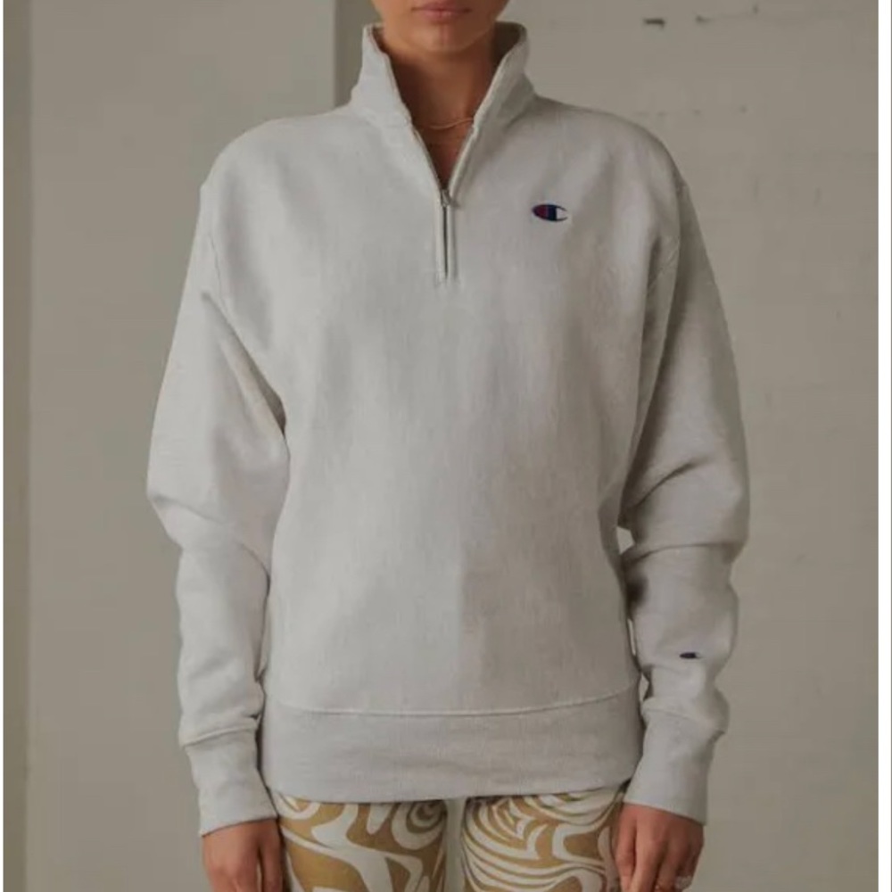 Champion Oversized Reverse Weave Quarter Zip Sweatshirt